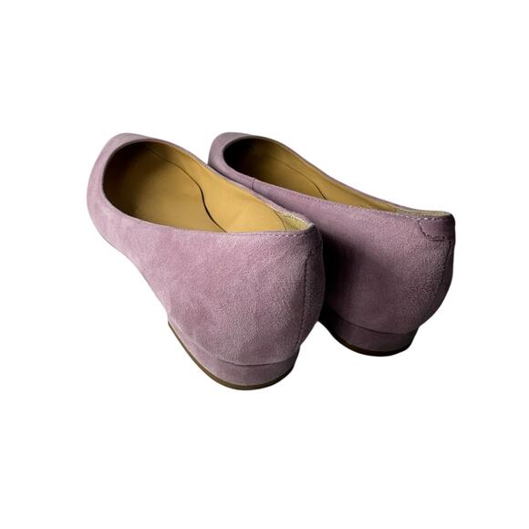 Talbots Women’s Edison Suede Ballet Flat Slip on Shoes 6M Pastel Violet Spring - Picture 2 of 6